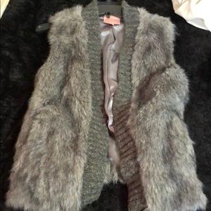 Gorgeous Grey Fur Vest